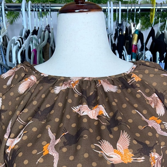 NWOT |•HAPPY X NATURE•| Stand Out Nature Featured Dress 100% Recycled Size XL - Picture 4 of 16